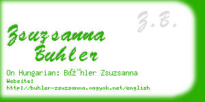 zsuzsanna buhler business card